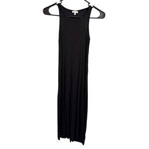 Splendid Black Ribbed‎ Knit Sleeveless Maxi Dress Size Small